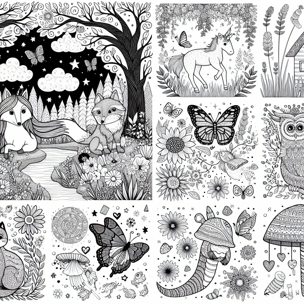 10 Adorable Designs: Explore Our ‘Coloring Page Cute’ Collection for Kids and Adults Alike