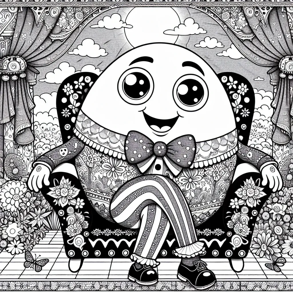 Unleash Creativity with a Humpty Dumpty Coloring Page: Fun and Educational Printable for Kids